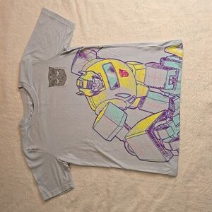 Hasbro Transformers Boys Blue Short Sleeve T Shirt Size 10
